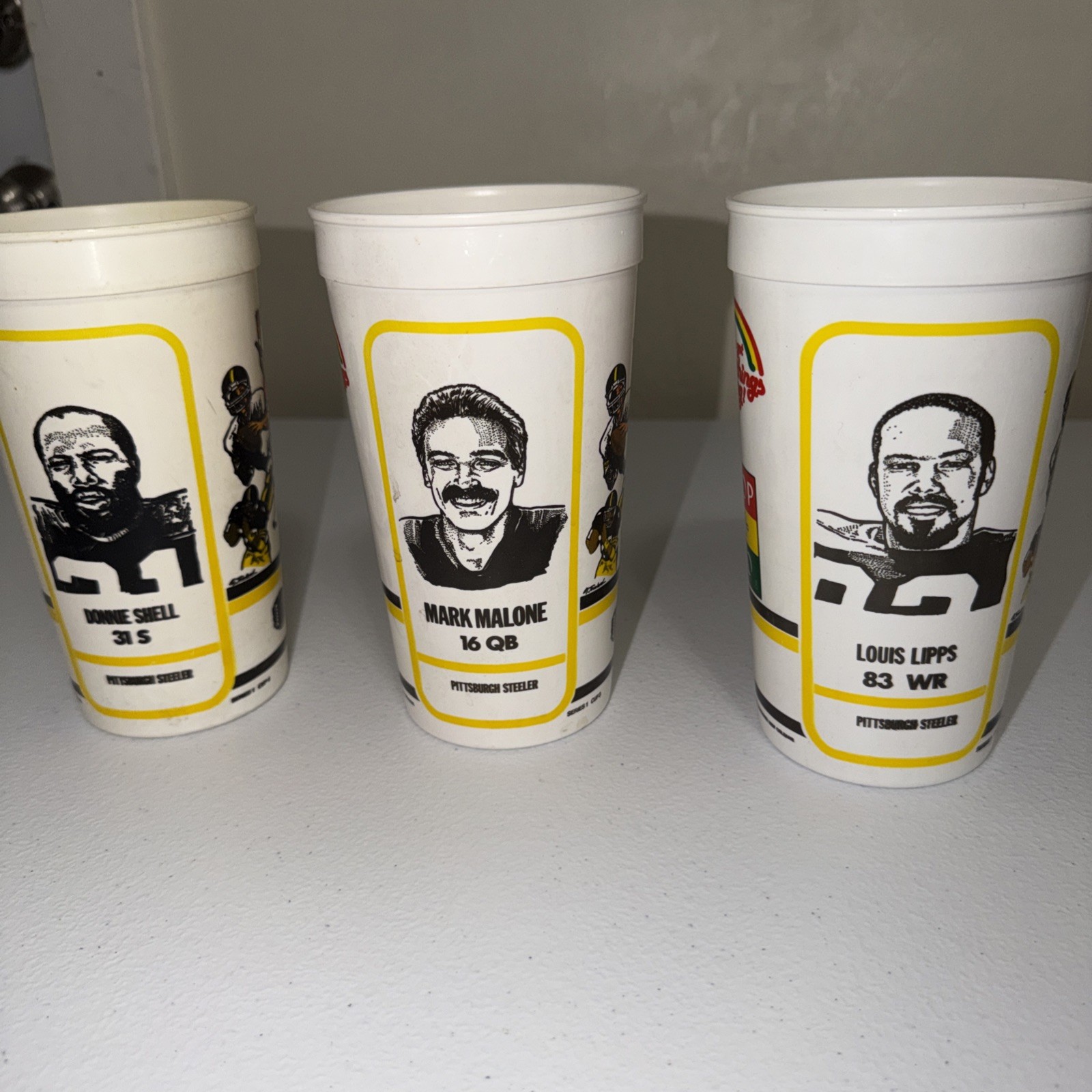 STOP-N-GO PLASTIC CUP JACK LAMBERT ++ STEELERS 1985 SERIES 3 Cup Collection Rare