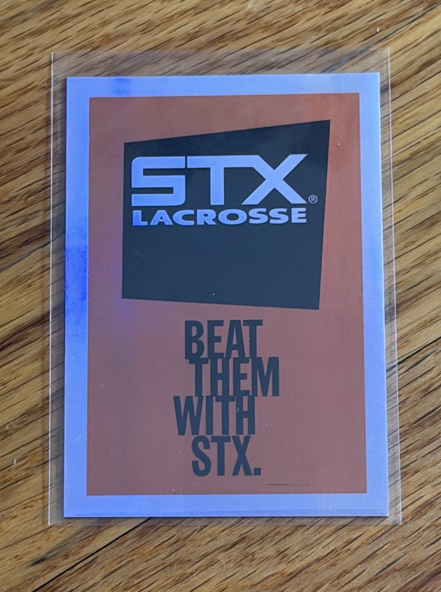 1993 STX Lacrosse MILL Header Insert Foil