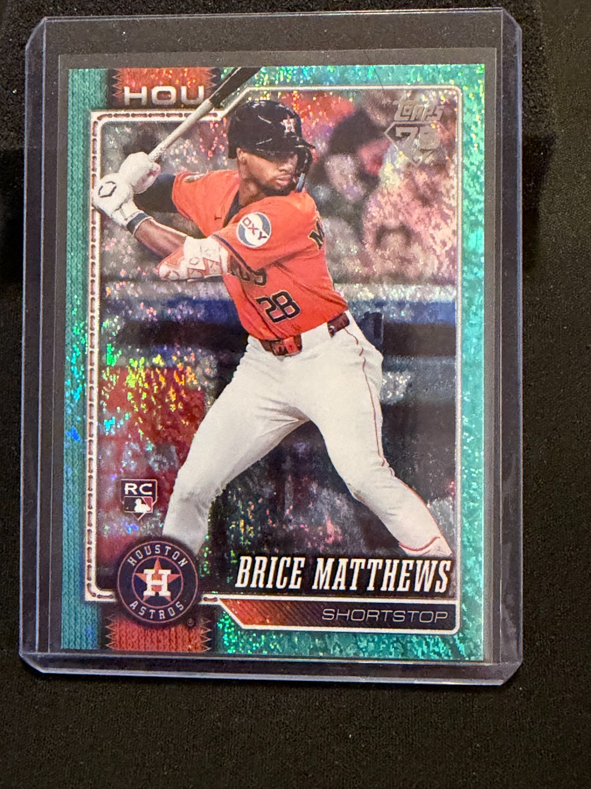 Brice Matthews 2026 Topps Aqua Holo Foil RC – Houston Astros (Retail 1:500 pack)