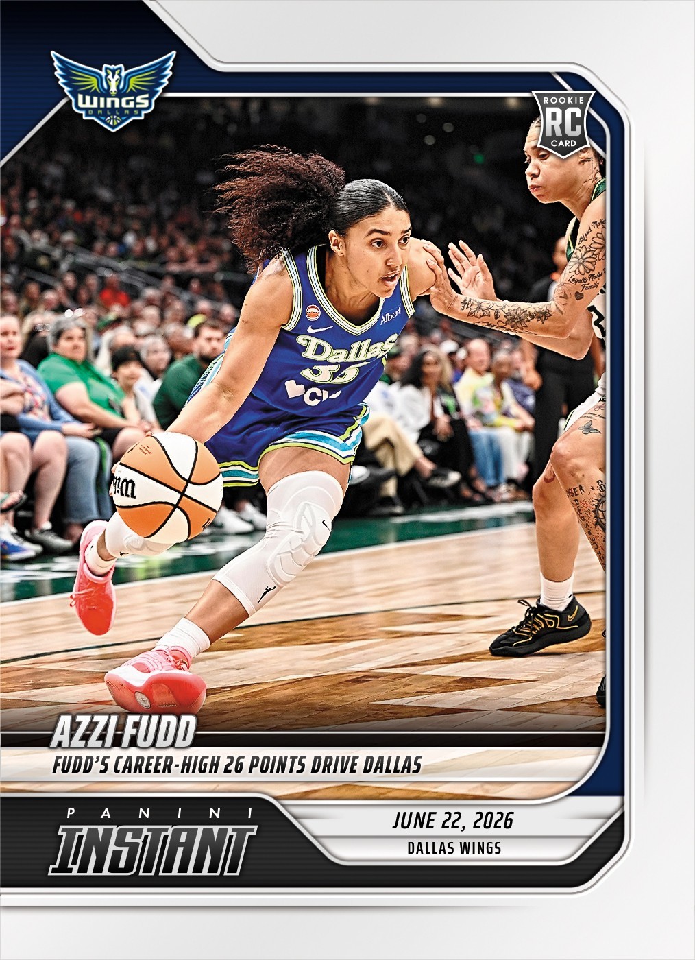 *PRESALE* 2026 Panini Instant WNBA Azzi Fudd RC #186 ~ Dallas Wings
