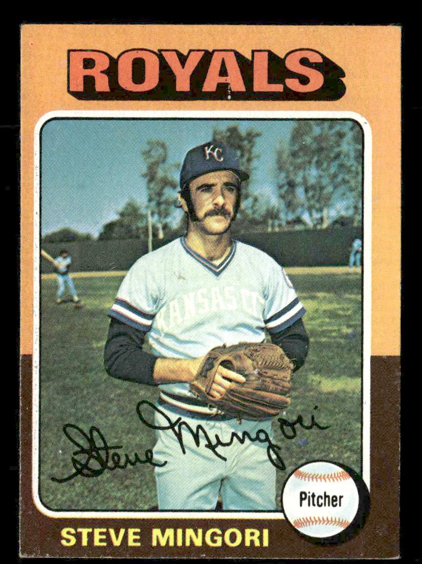 1975 Topps #544 Steve Mingori EX – EXMT