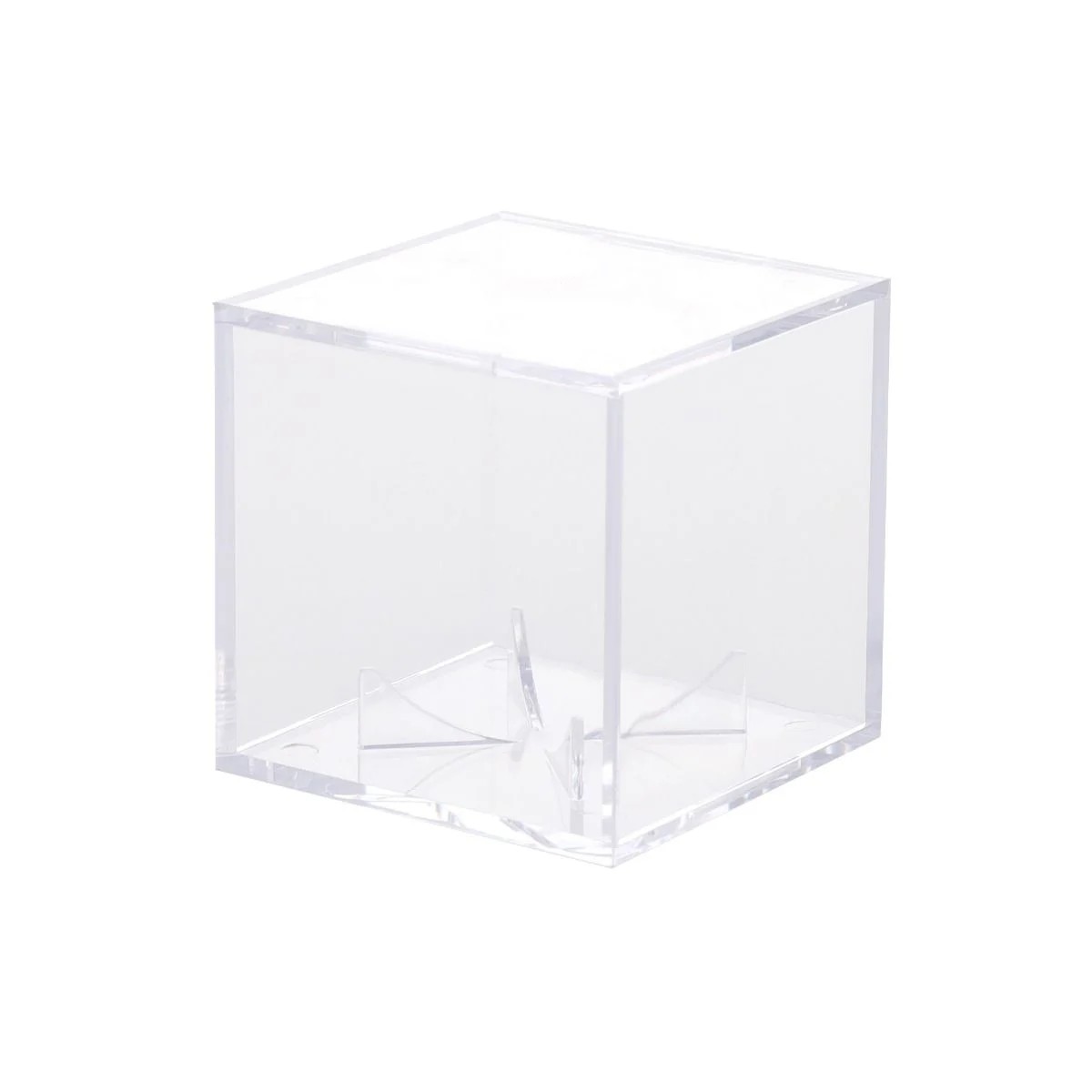 (36) PROMOLD BASEBALL SQUARE CUBE 5 YEAR UV PROTECTION DISPLAY HOLDER With STAND