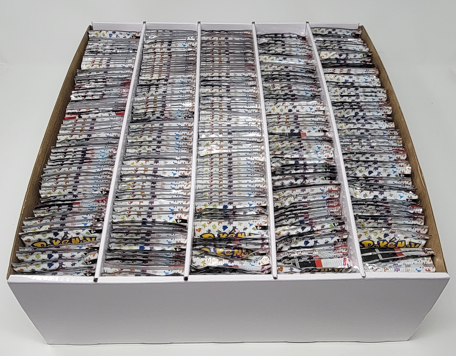 (5) Booster Pack Trading Card Storage Box – 5 Row Card Box Pokemon Magic