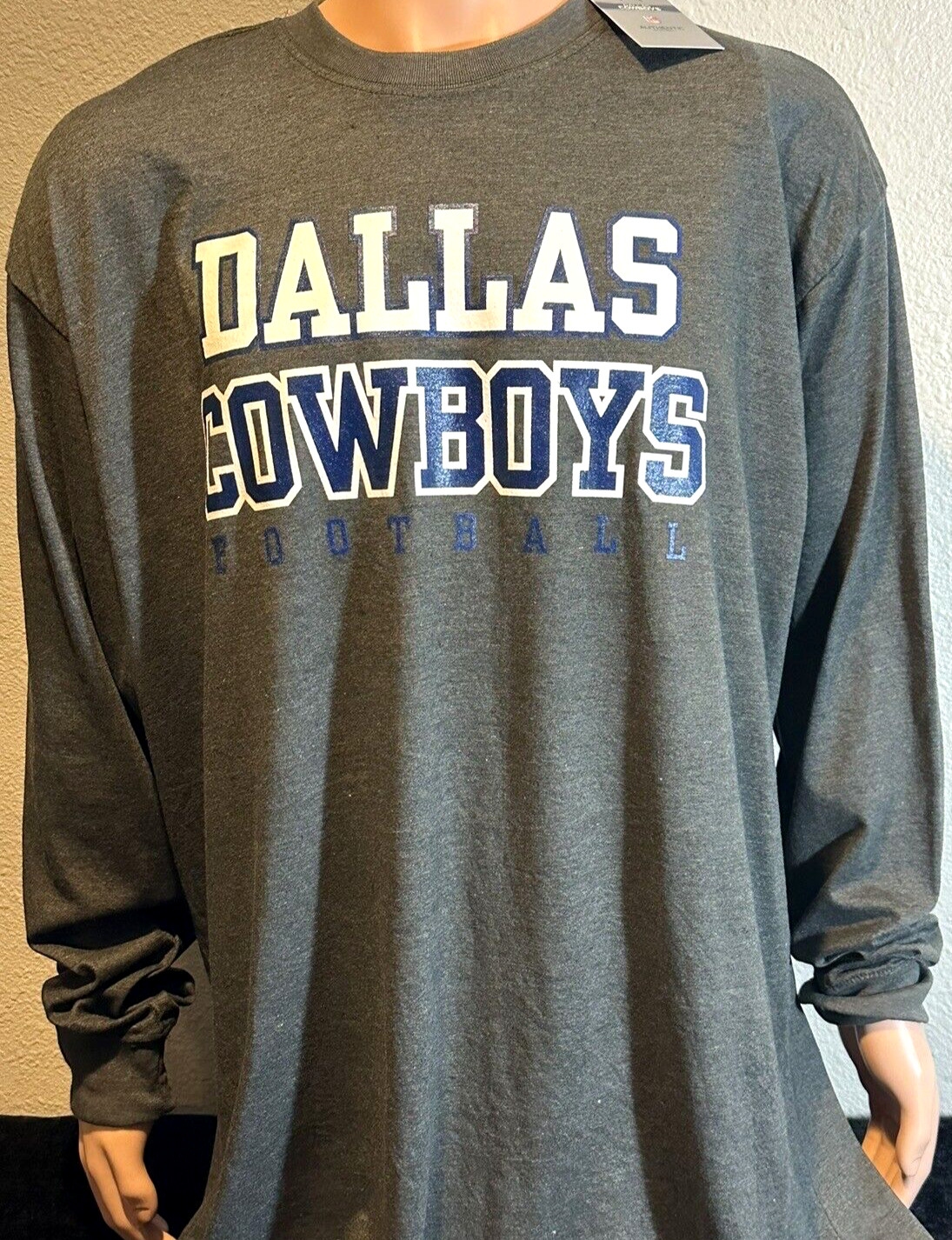 Dallas Cowboys Mens / Long Sleeve Screen Print Big & Tall Tee Shirt / Reg $45