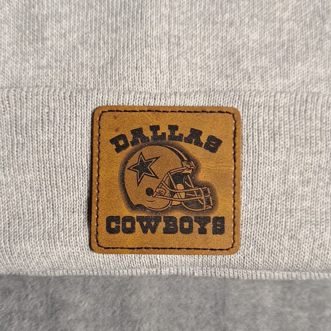 Cowboys Leather Square Patch NFL (Patch Only)