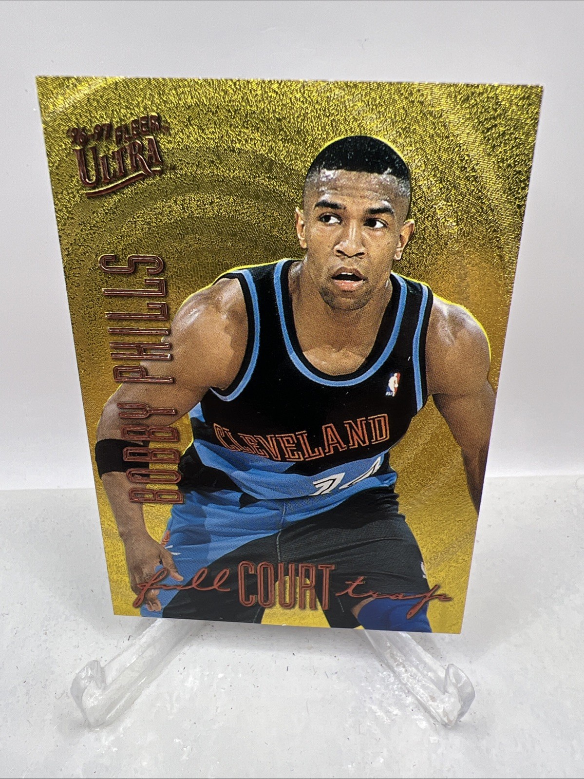Nice 1996-97 Fleer Ultra Bobby Phills Full Court Press Gold Embossed. #10 Of 10