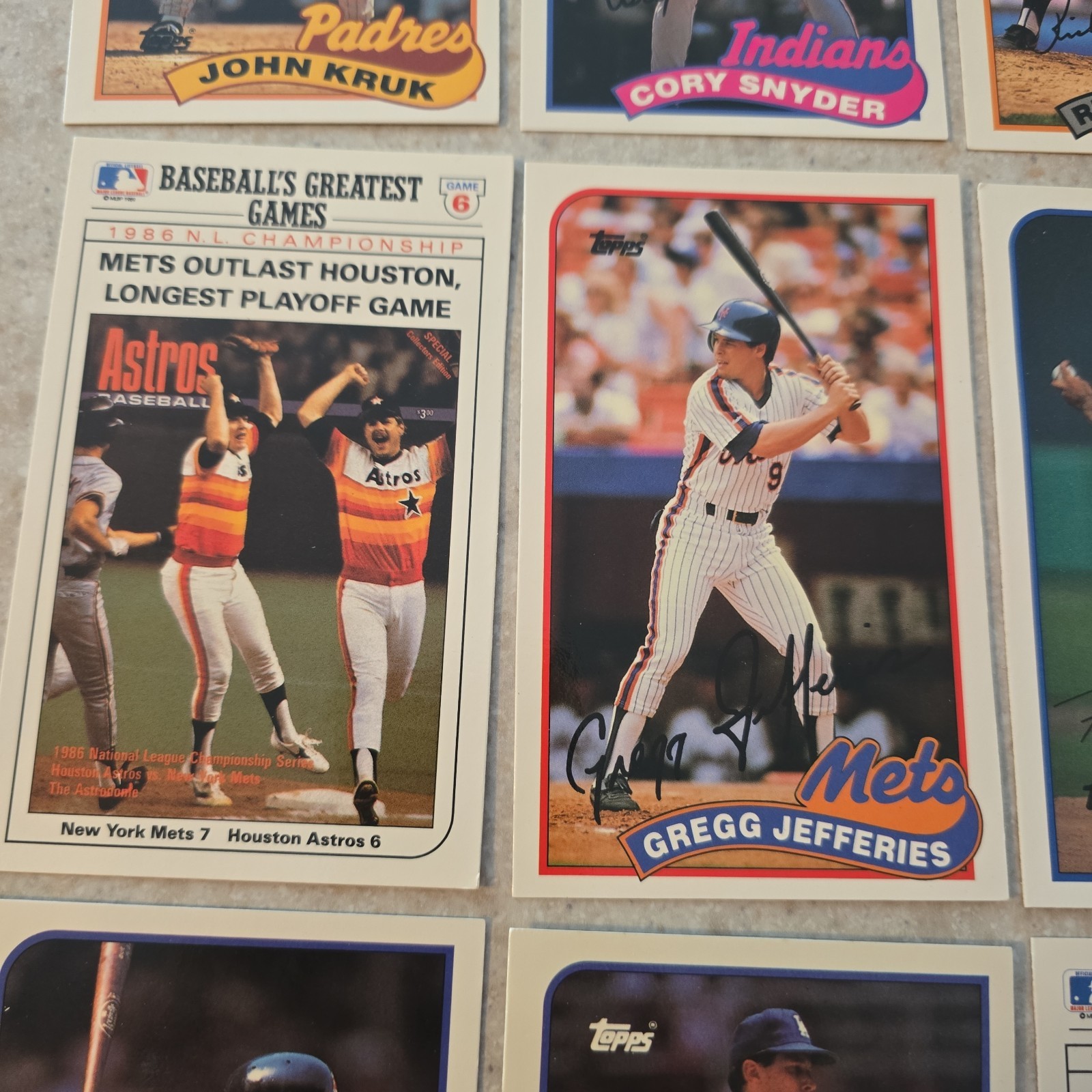 1989 Topps Talking Baseball Disk Singles Your Choice