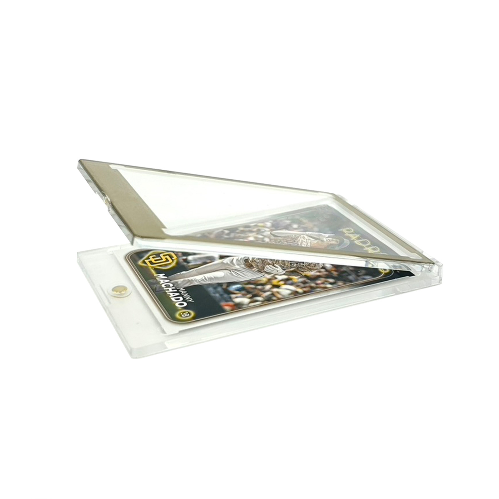CF Magnetic Card Holder One Touch Case GOLD BORDER – 35PT-360PT Sizes