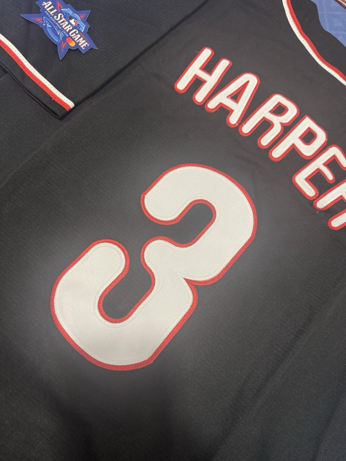 Bryce HARPER Philadelphia Phillies #3 BLACK Special Edition Jersey NEW with Tags