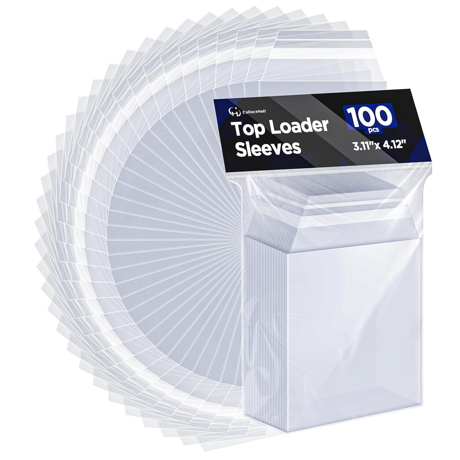 Top Loader Sleeves, Bulk 100/200 / 400 PCS Penny Sleeves for Top Loaders, Reseal