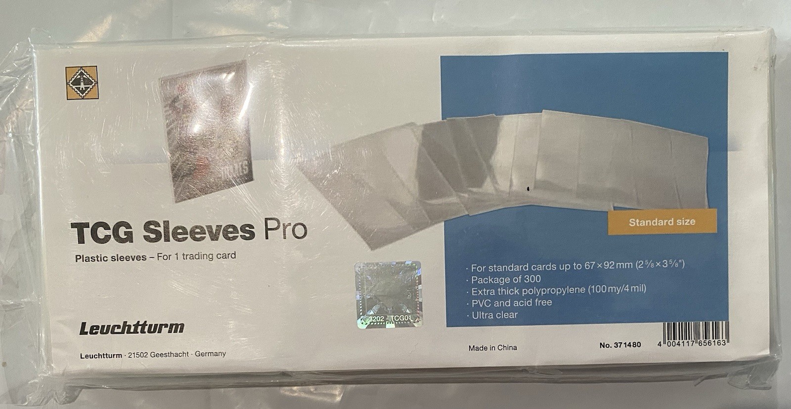 300 Count PRO Standard Sleeves Size (2 5/8”x 3 5/8”)- Pokemon, Magic, Sports