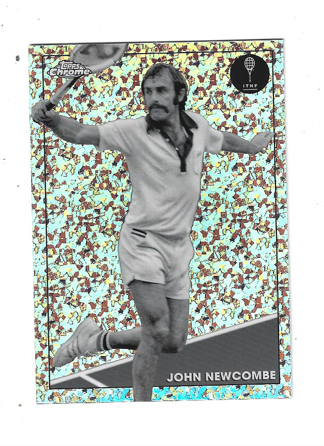 2021 Topps Chrome Black and White Mini Diamond Refractors #49 John Newcombe