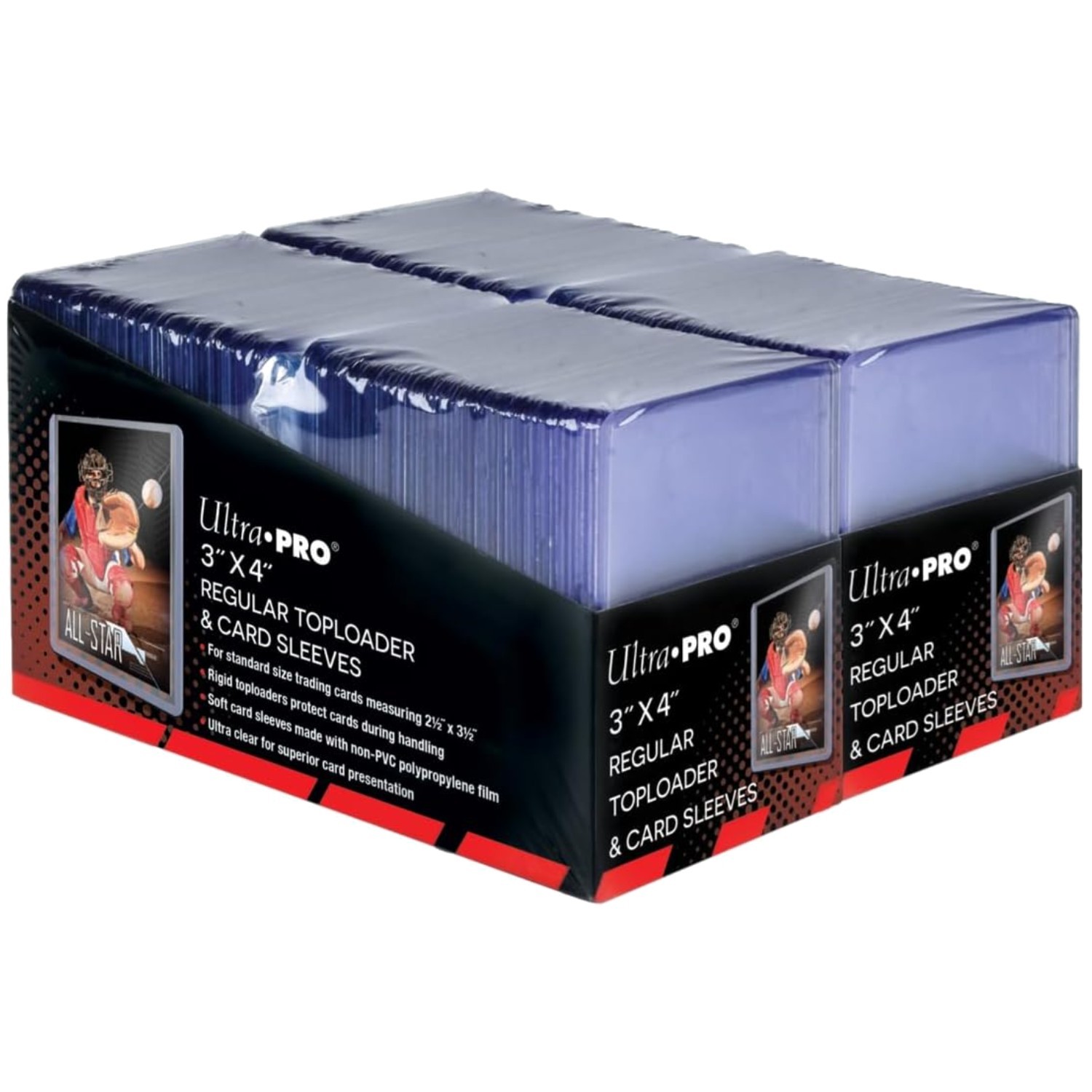 200ct 3×4 Toploaders & Card Sleeves Bundle