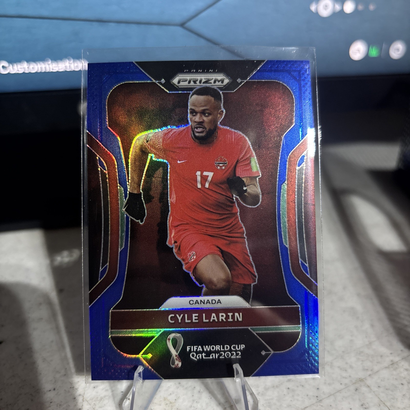 Cyle Larin Canada WC 2022 Blue Prizm /299