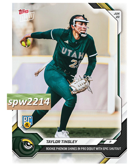 Taylor Tinsley 2026 Topps Now AUSL Softball #15 – Presale
