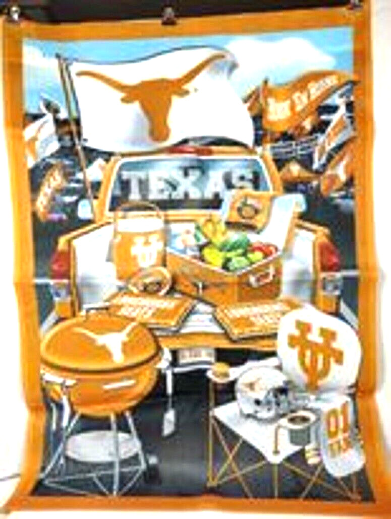 University Of Texas Longhorns Football Flag Tailgate Party Banner 40″ X 28″