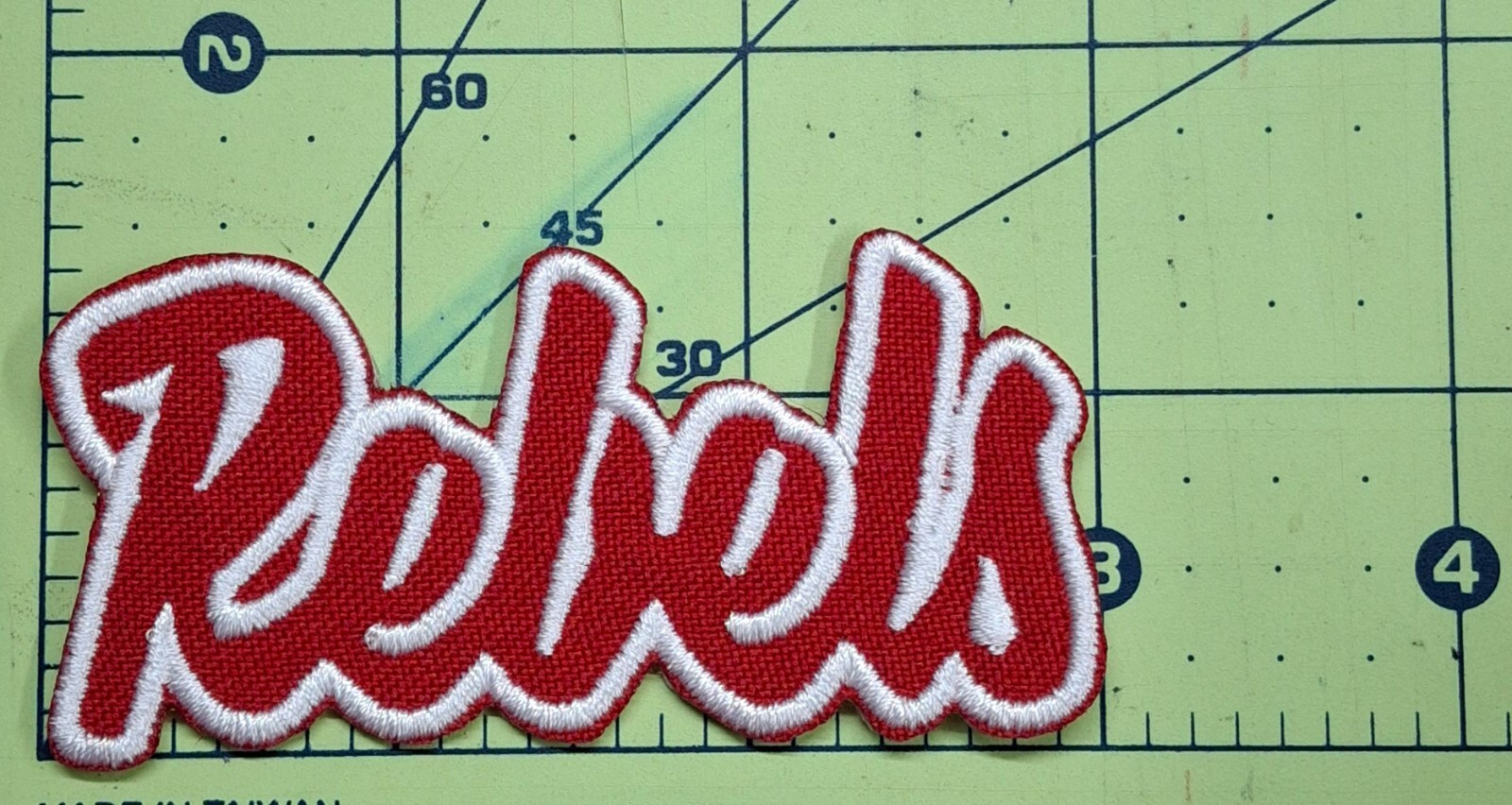 Ole Miss Rebels Text Embroidered Applique Iron On Patch Various Sizes Customize