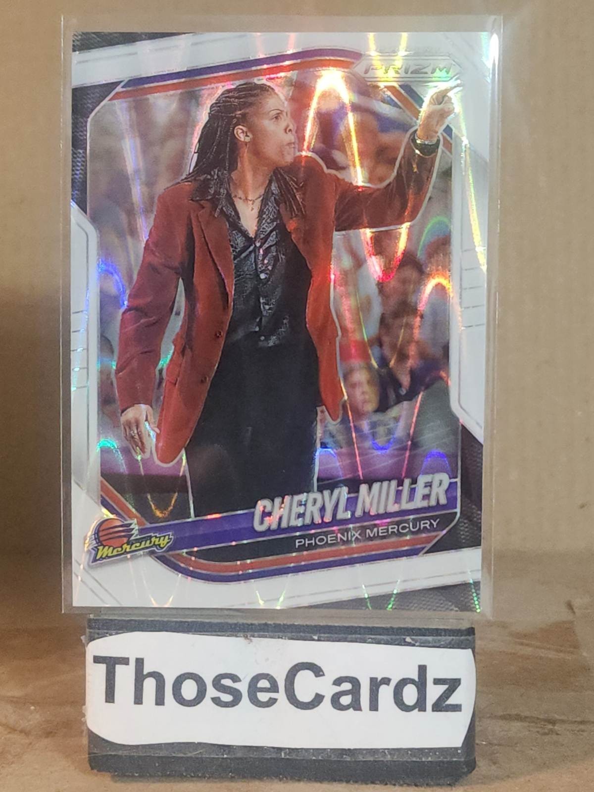2025 Panini Prizm WNBA White Seismic Prizm #134 Cheryl Miller