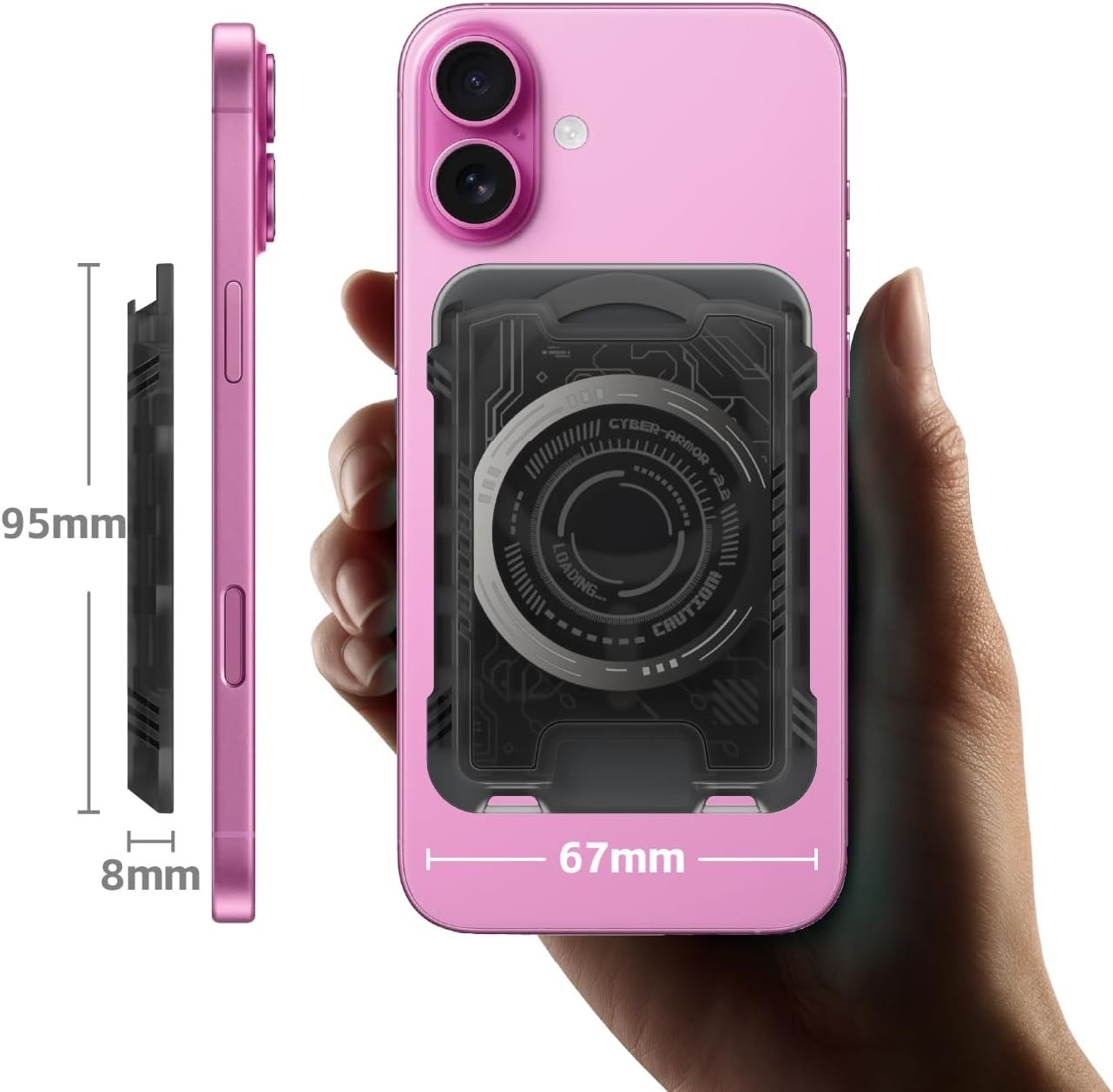 Compact Magnetic Card Holder – Stylish ID & Credit Card Wallet | 3-Card Capacity