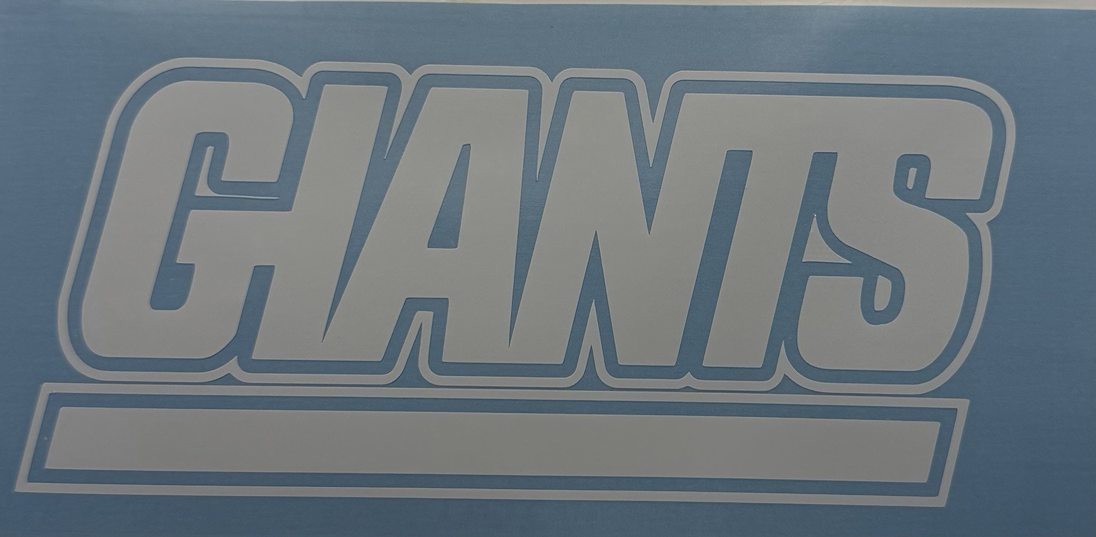 New York Giants Die Cut Vinyl Decal
