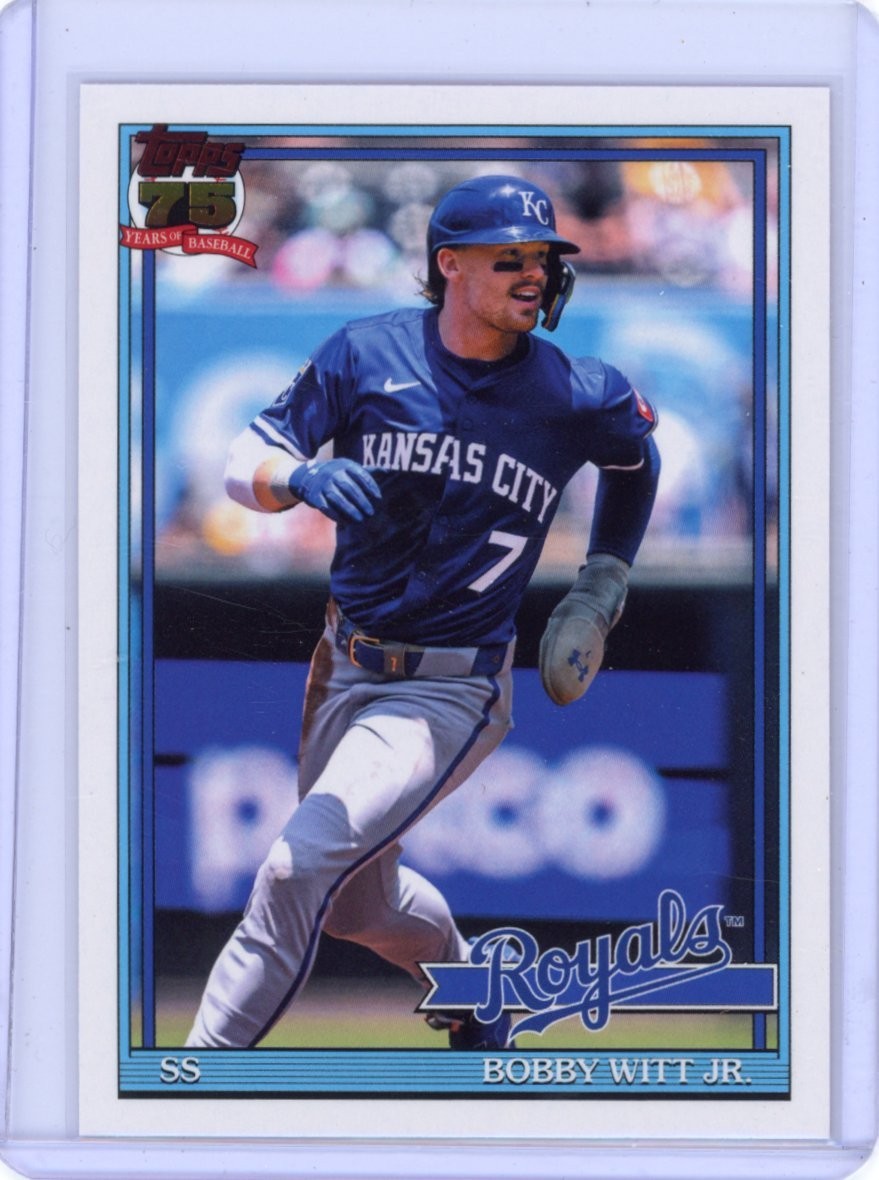 BOBBY WITT JR. 2026 TOPPS SERIES 1 1991 #T91-3 KANSAS CITY ROYALS