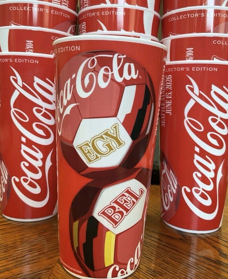 FIFA World Cup 2026 Coca Cola Belgium Vs Egypt Collectors Edition Reusable Cup