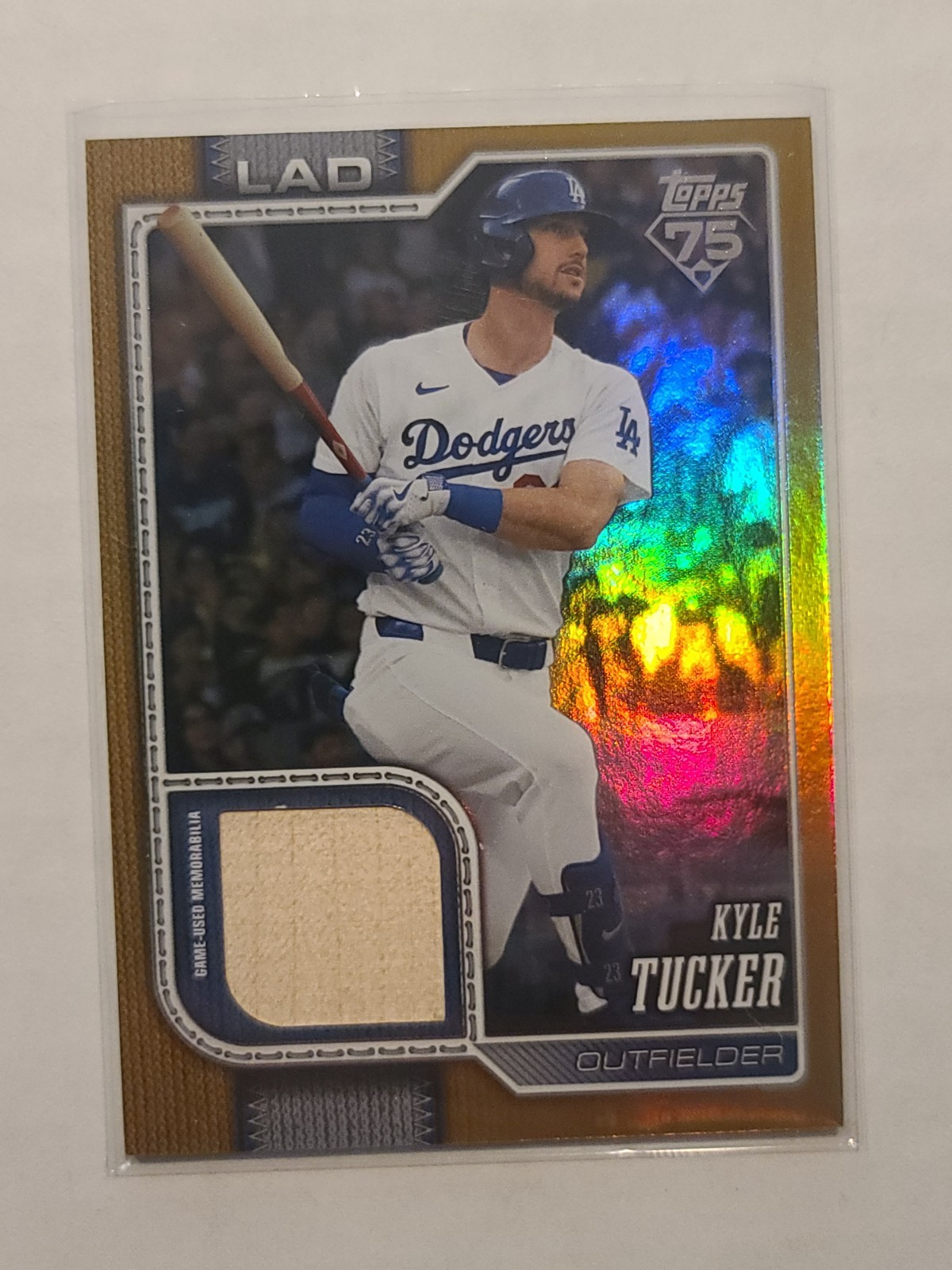 2026 Topps Series 2 Real One Bat Relic Kyle Tucker #368 Gold Foil 11/50 Dodgers