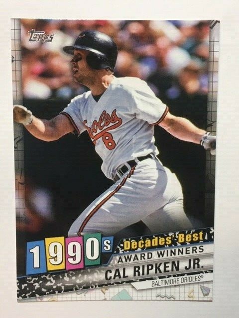 2020 Topps Baseball “DECADE’S BEST ~ 1990’s” insert cards U PICK FREE SHIP