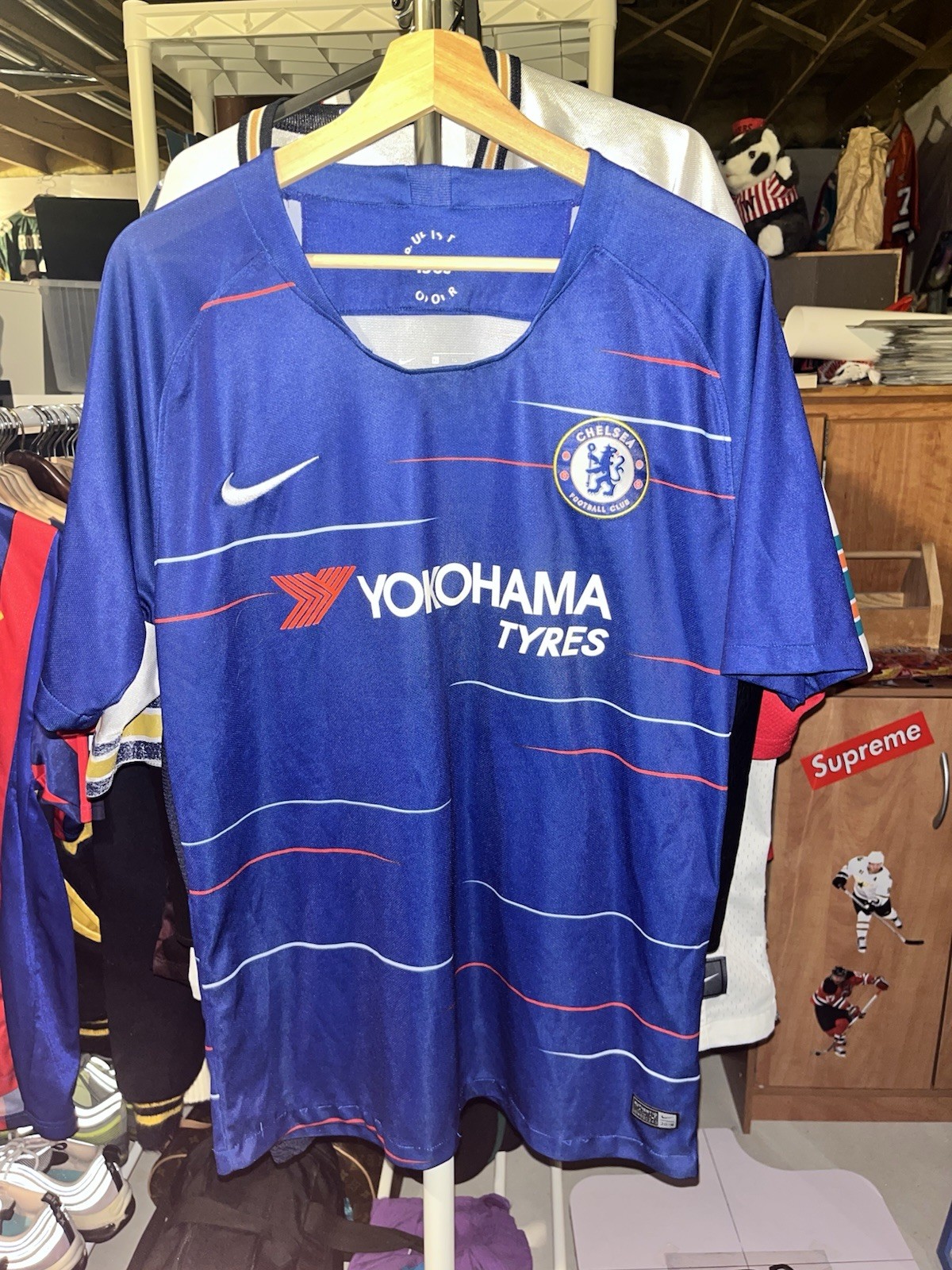 Nike Chelsea César Dave Azpilicueta Jersey Size XL Blue Soccer Football