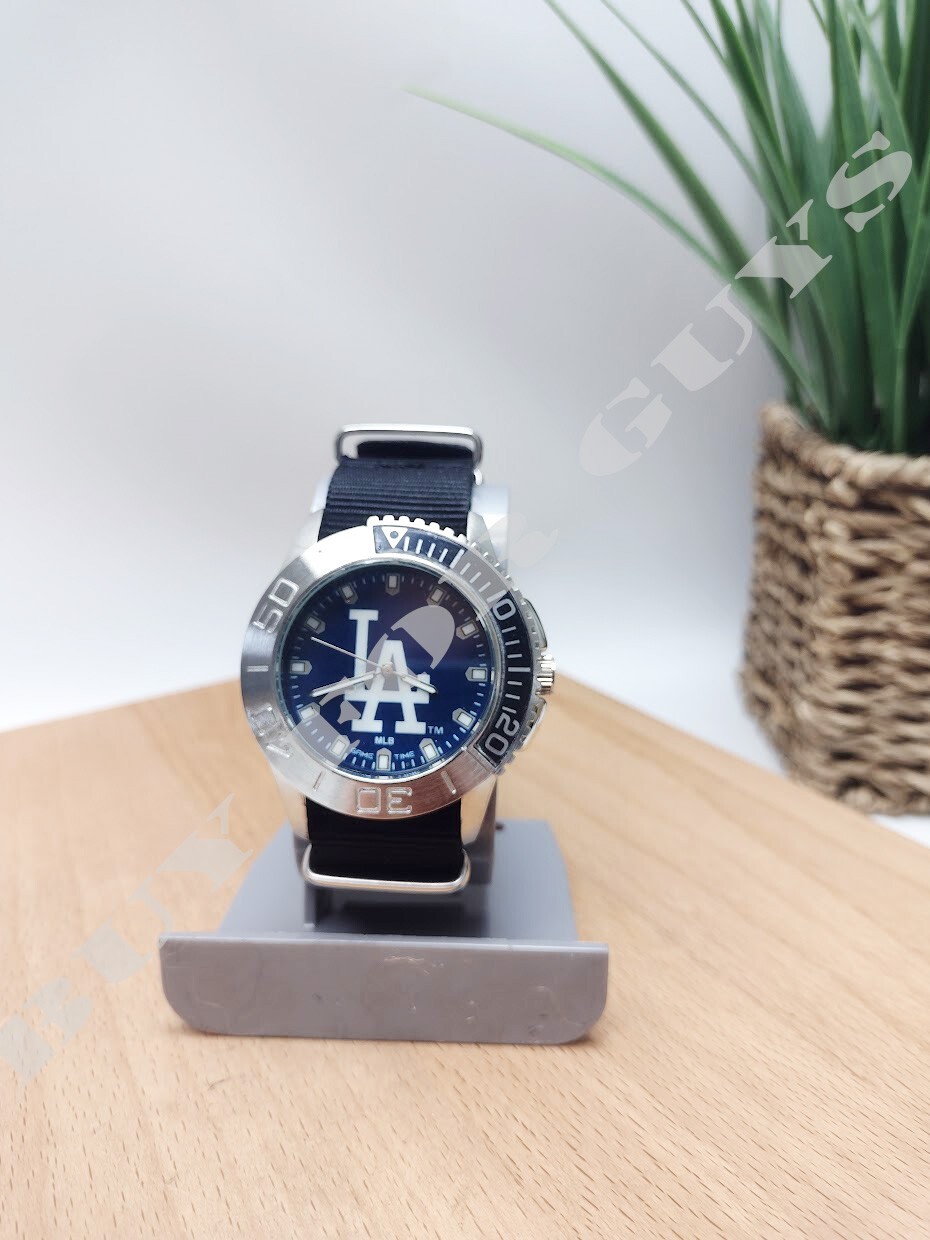 LA Dodgers MLB Starter Men’s Watch – Black Watch – Nylon Watch – Dodgers Watch