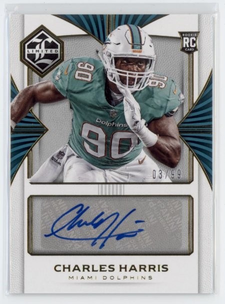 2017 Charles Harris Panini Limited Auto RC 3/99 #147 (21C931)