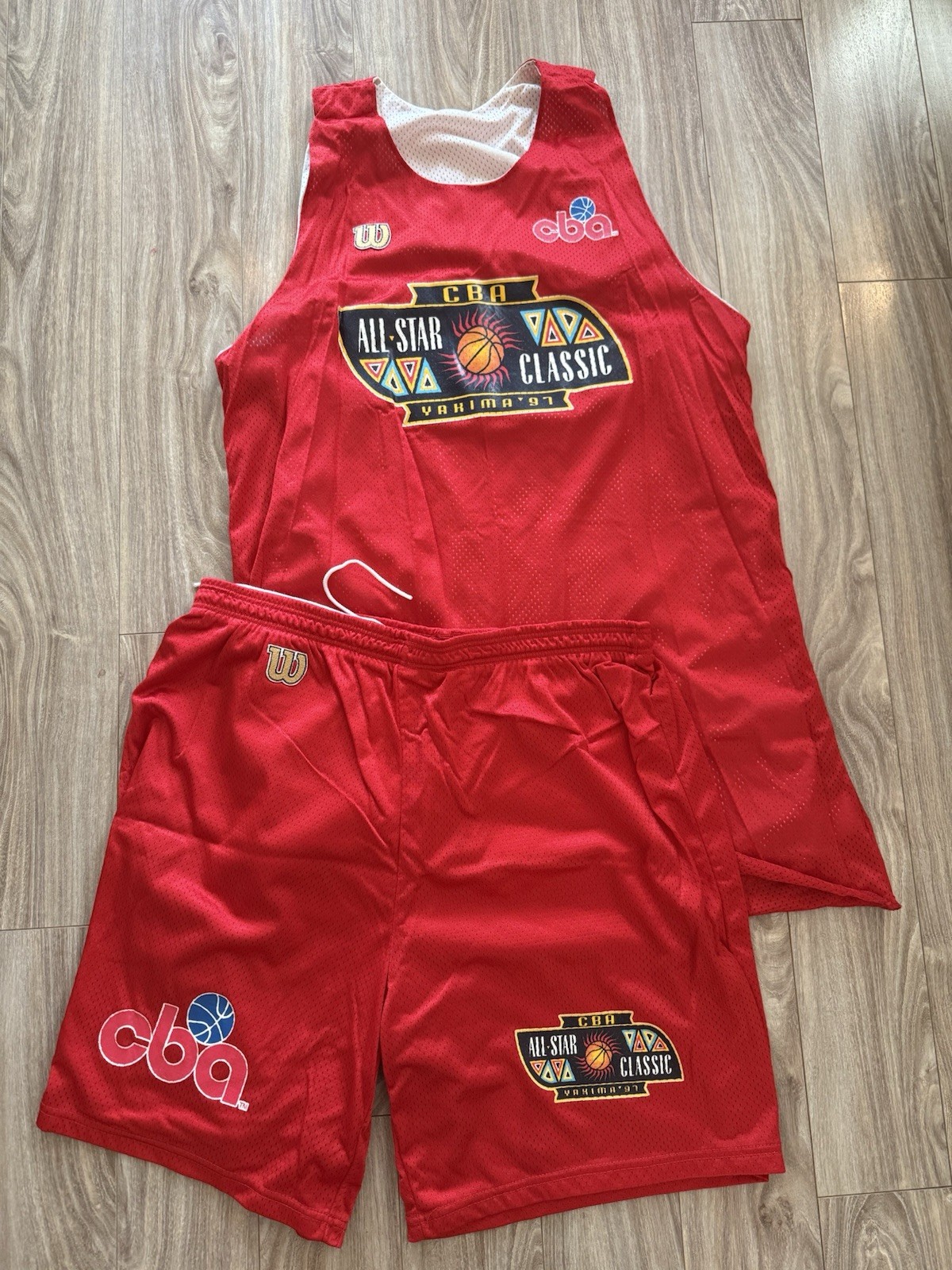 1997 CBA Continental Basketball Association All Star Game Warm Up Jersey #45
