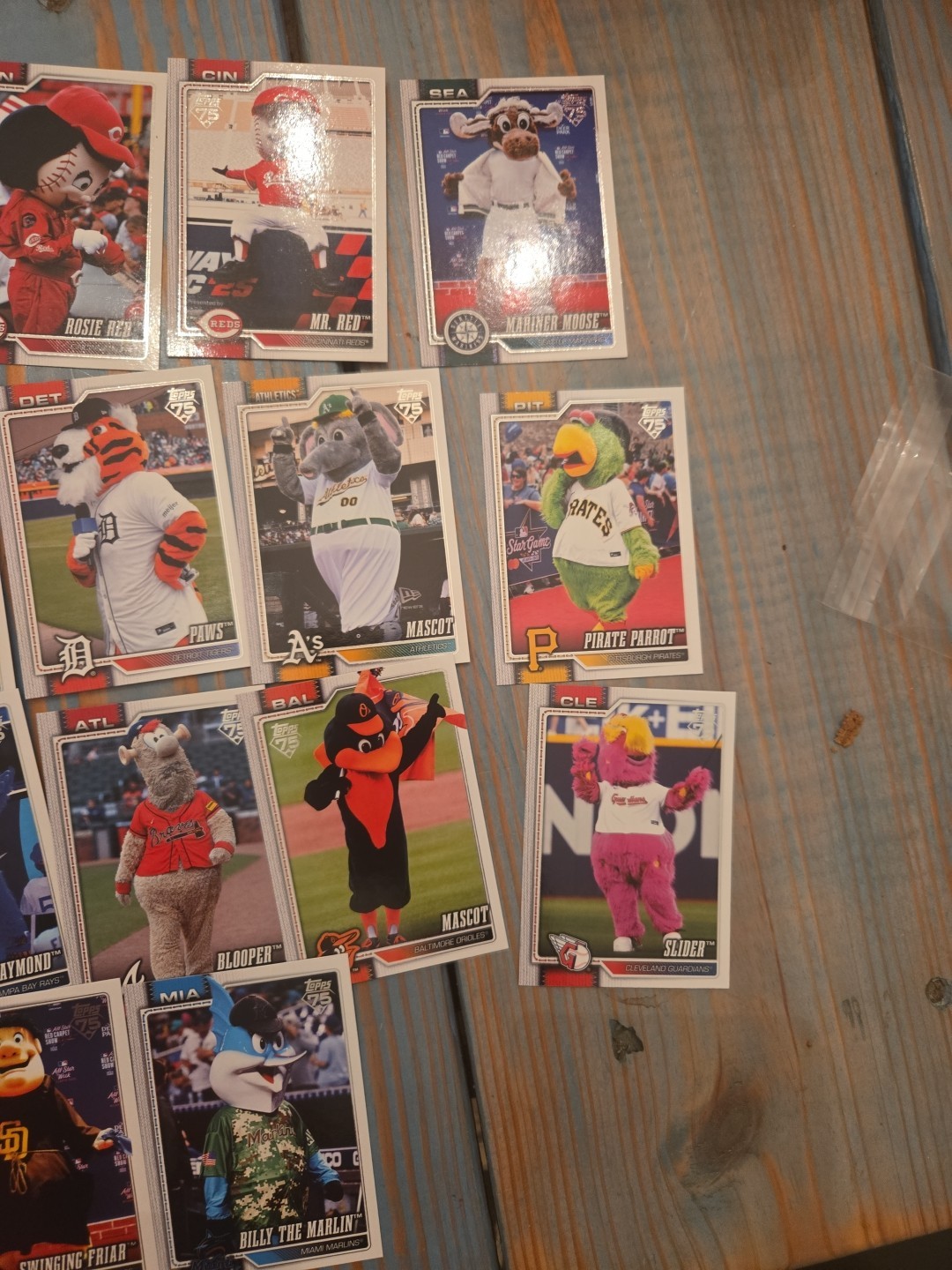2026 TOPPS CELEBRATION MLB – Mascots FULL INSERT SET 30 Card Lot #M-1 -30