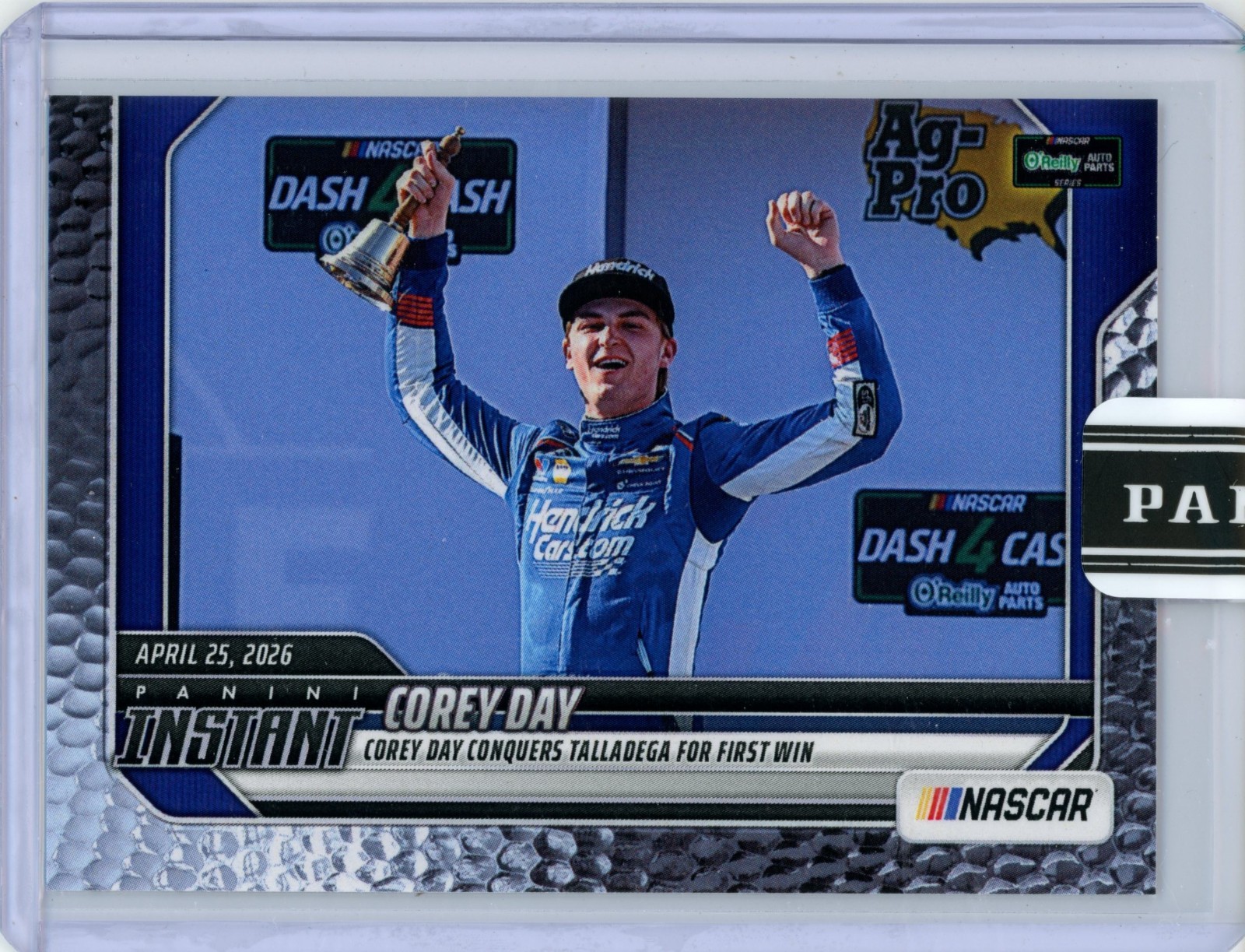 Corey Day 2026 Panini Instant #30 Talladega First Win Metallic /5 HMS SP Presale