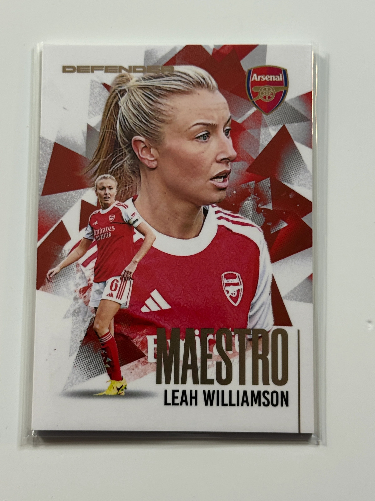 2025-26 Futera Club FX Arsenal Maestro Gold #25 Leah Williamson 11/19