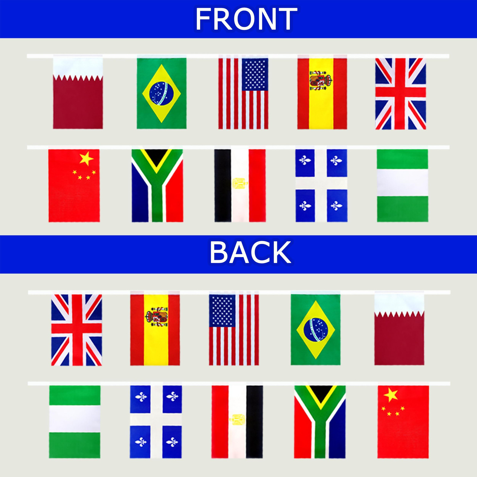 Consummate 224 Countries International World String 224 Banner