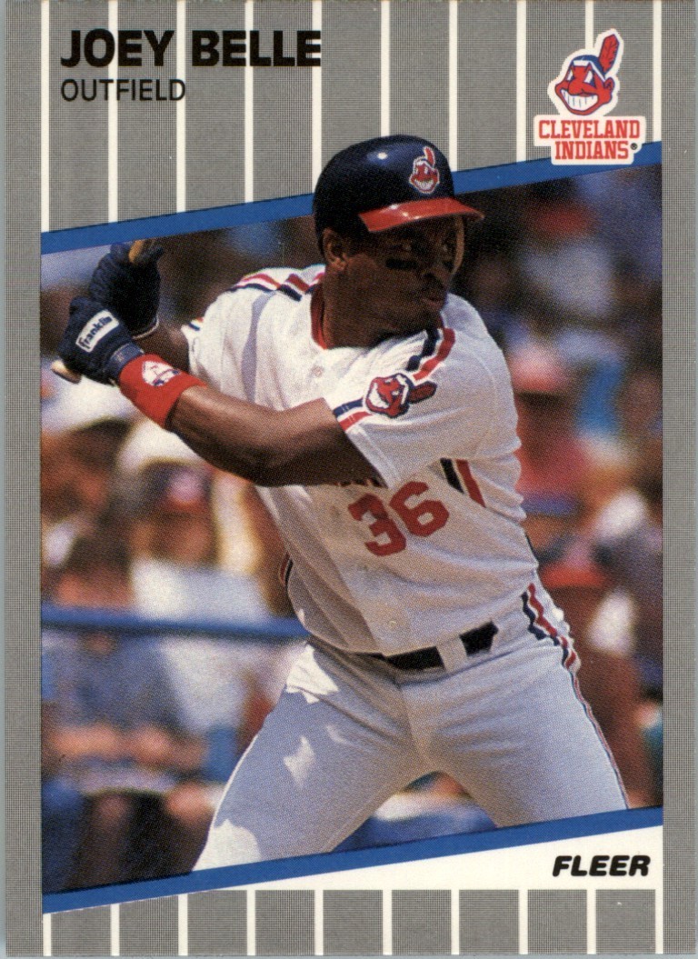 Joey Albert Belle RC 1989 Fleer Update #U-25 Cleveland Indians Rookie Card XRC