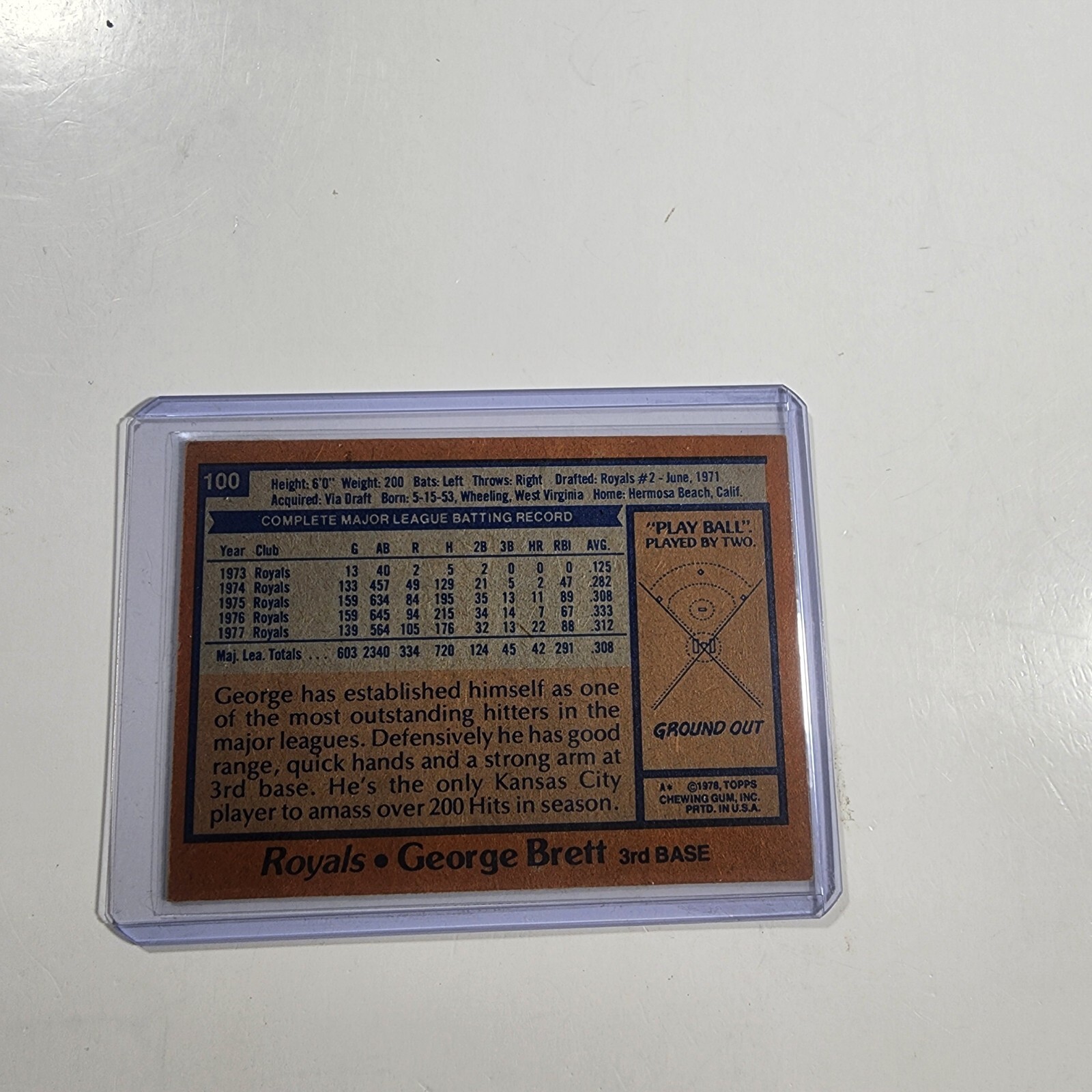 1978 Topps – #100 George Brett