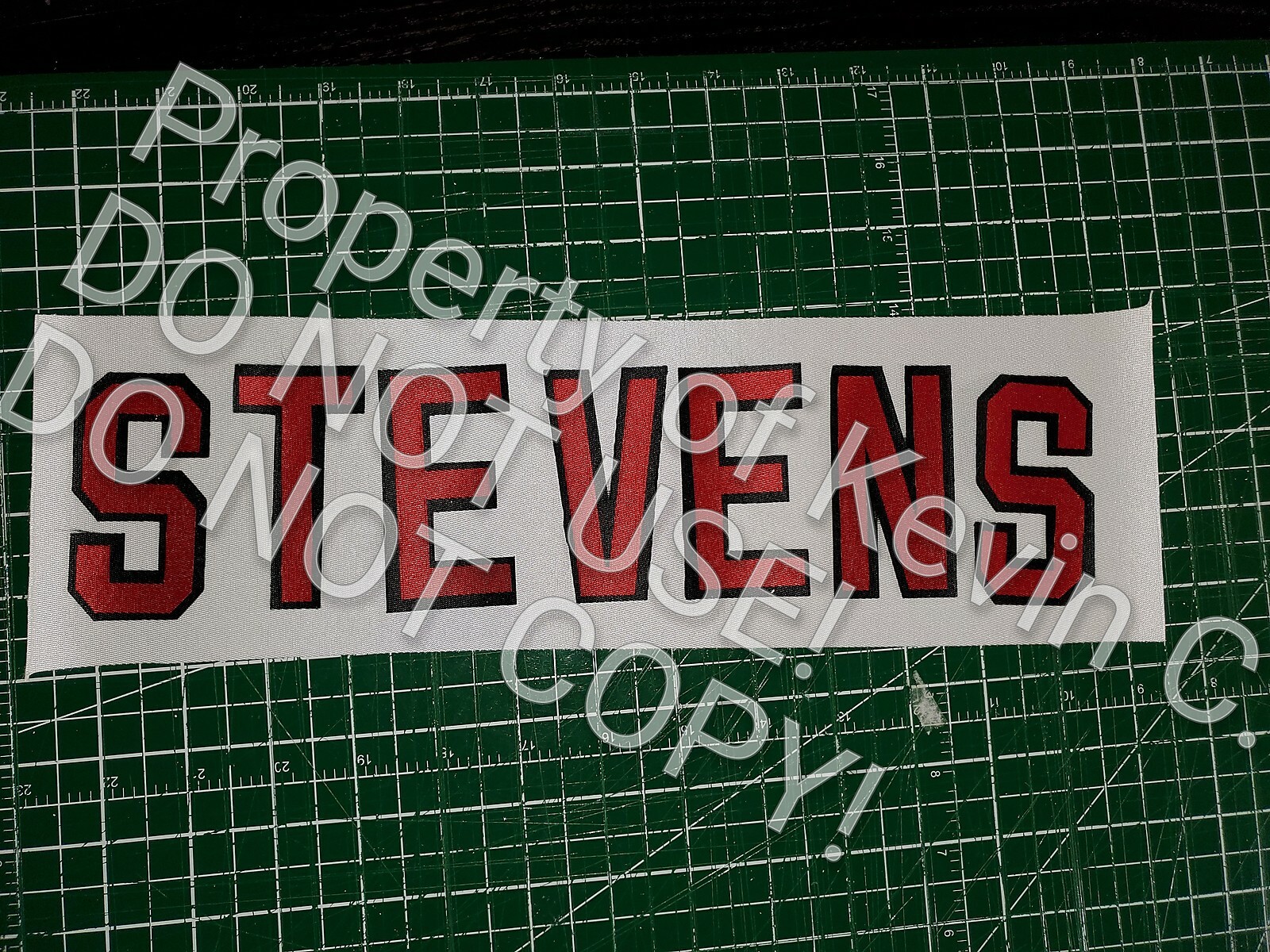 New Jersey Devils Lettering Custom ANY YR Name Number UNSEWN kit for Jersey