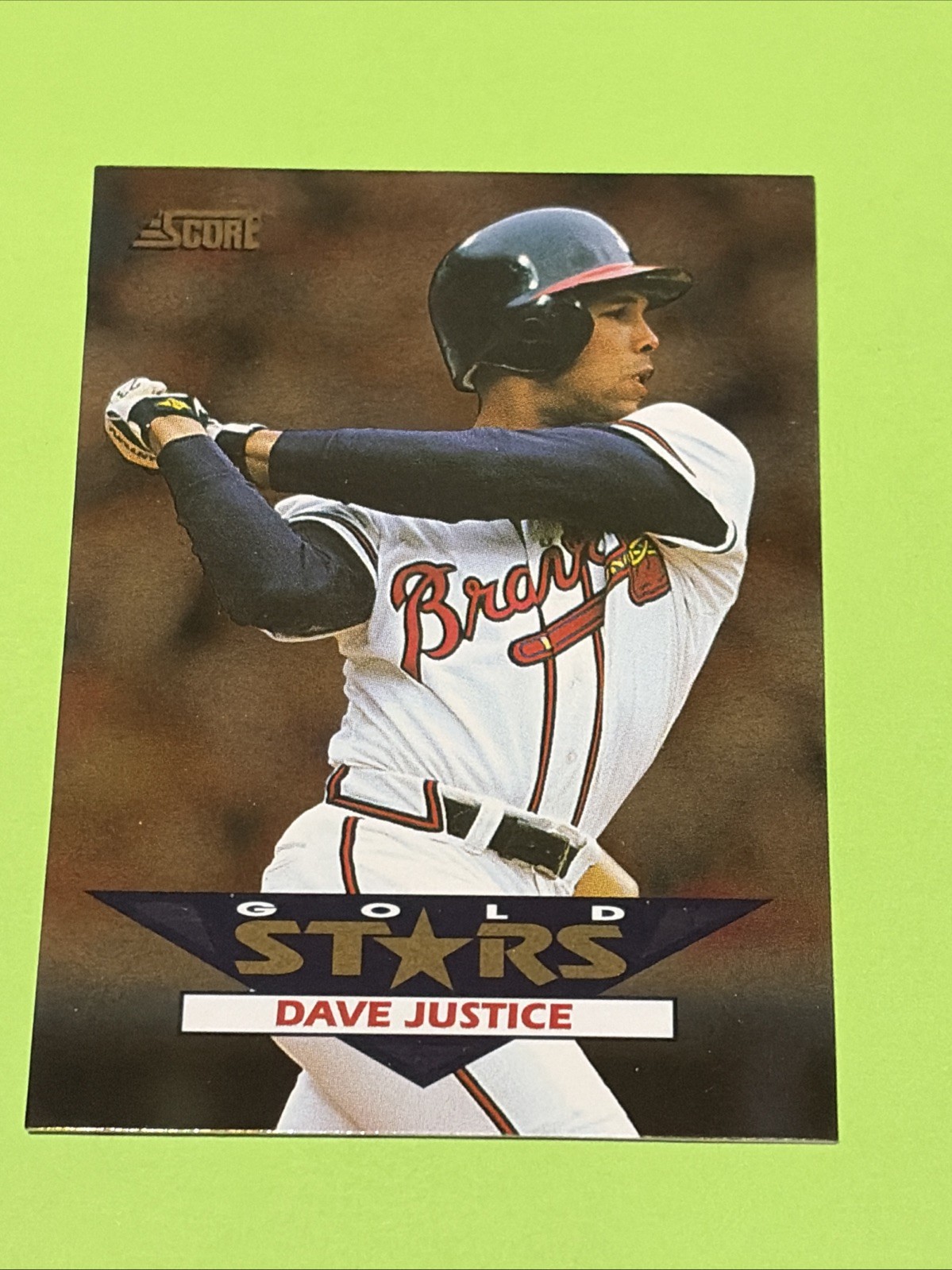 1994 Score #24 Dave Justice Gold Stars