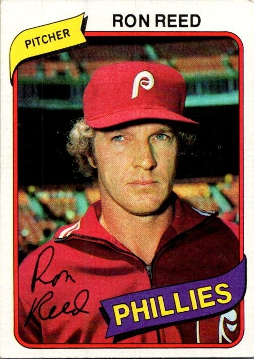Ron Reed – 1980 Topps – # 609 – Phillies