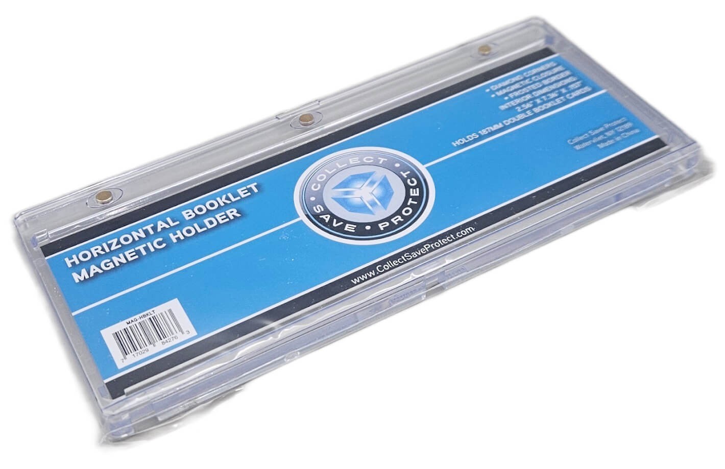 CSP Horizontal Booklet Magnetic Card Holder Holds 187mm Double Booklet Cards