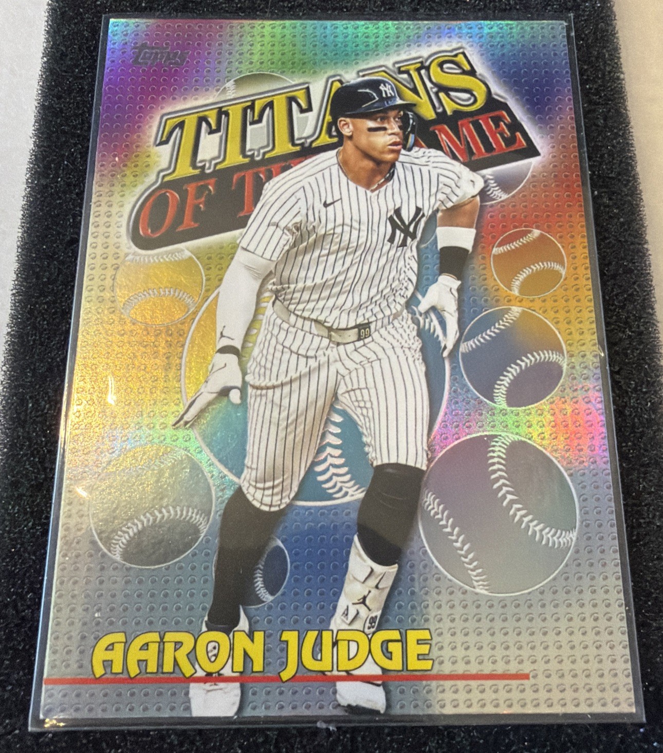 2026 Topps Series 1 Titans Of The Game #TOG-3 Aaron Judge Yankees refractor