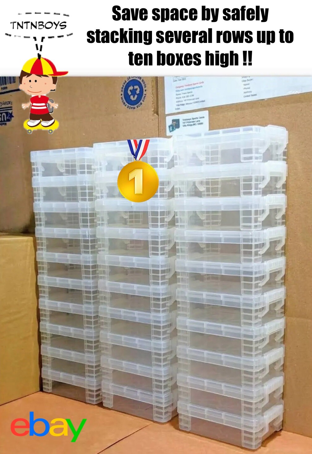 Trading Card Storage Box Vaults – For Cards In Penny Sleeves – Stackable