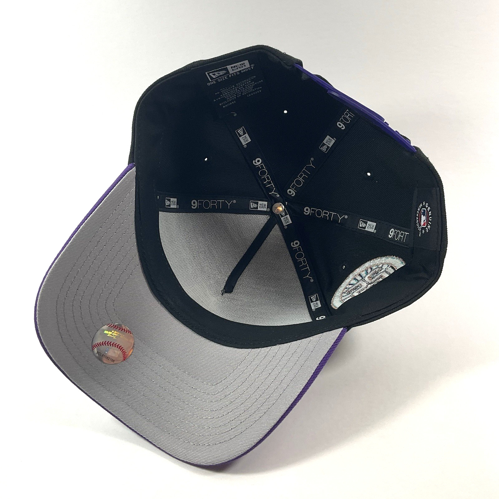 New Era AZ Diamondbacks Exclusive Black Purple 9FORTY A-Frame Snapback Hat Cap