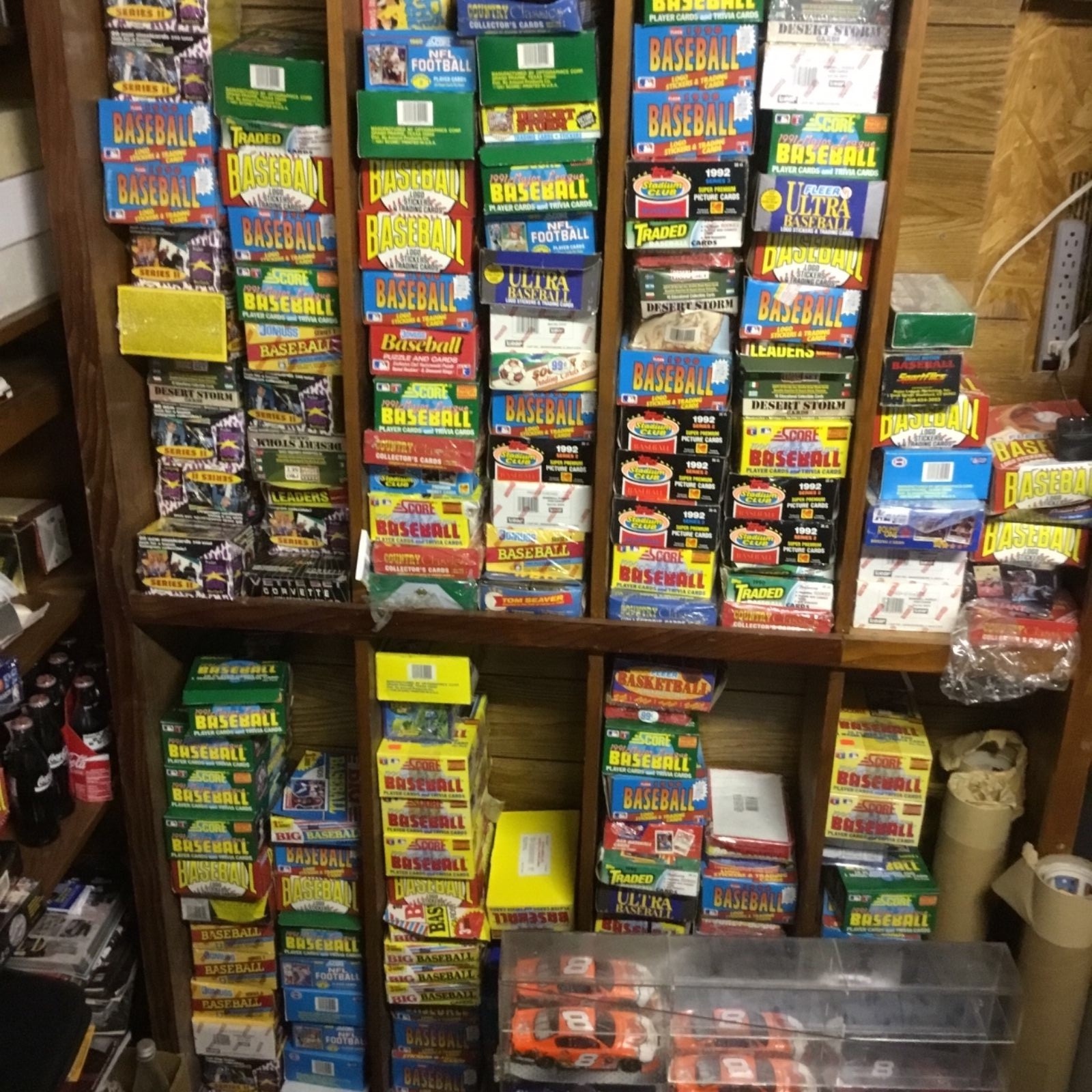 Huge sportscards collection storage unit find Over 2 million cards Free Shipping