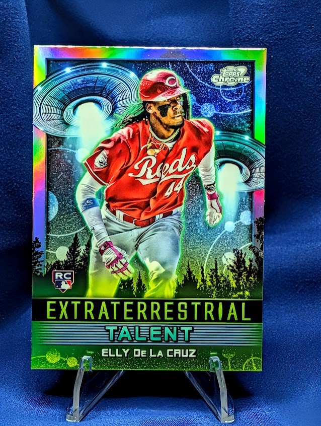 ~ Elly De La Cruz 2024 Topps Cosmic Chrome Extraterrestrial Talent RC #ET-2 Reds
