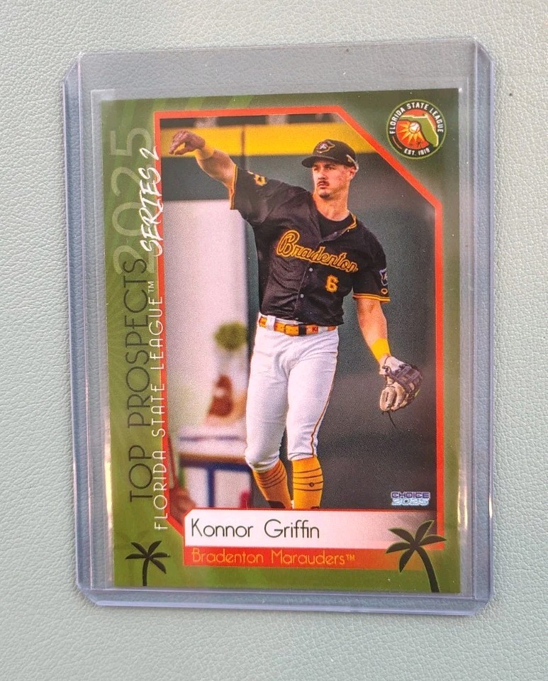 2025 Konnor Griffin Florida State League Rc Rookie Minor League FSL Top Prospect