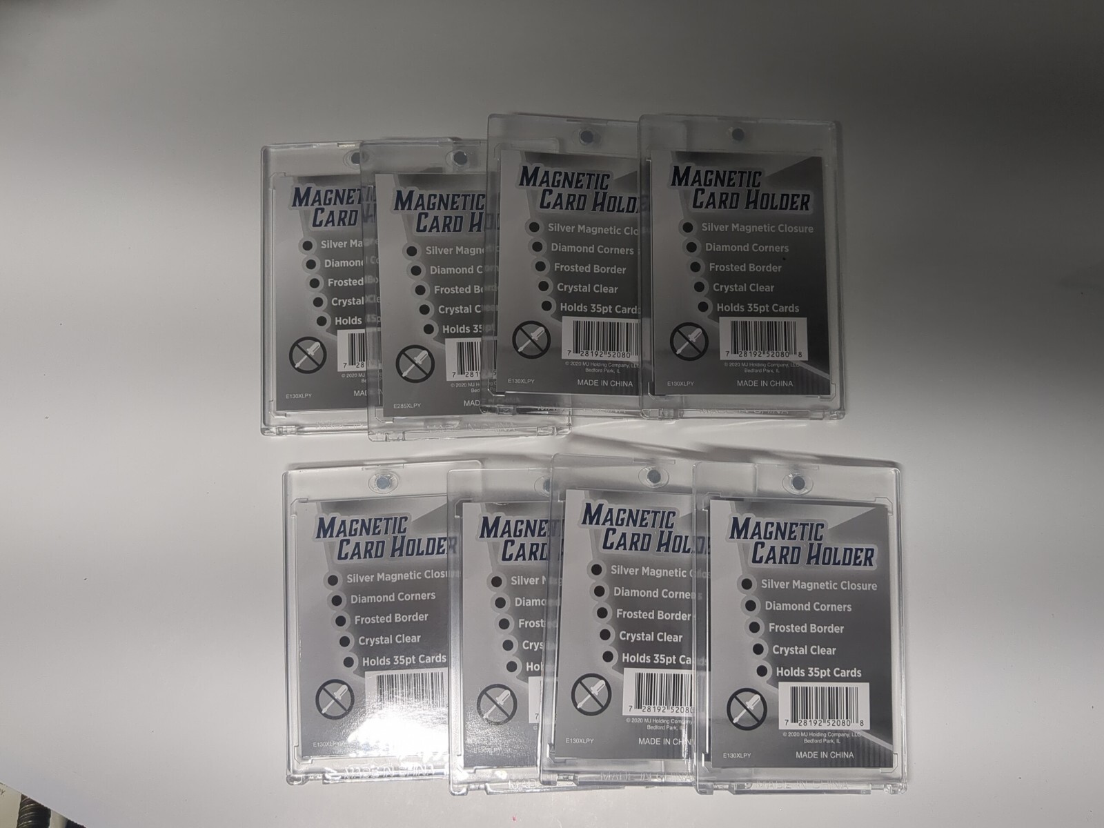 Magnetic Card Holder (One Touch) Fits up to 35pt Cards! *Lot Of 8 Cases New