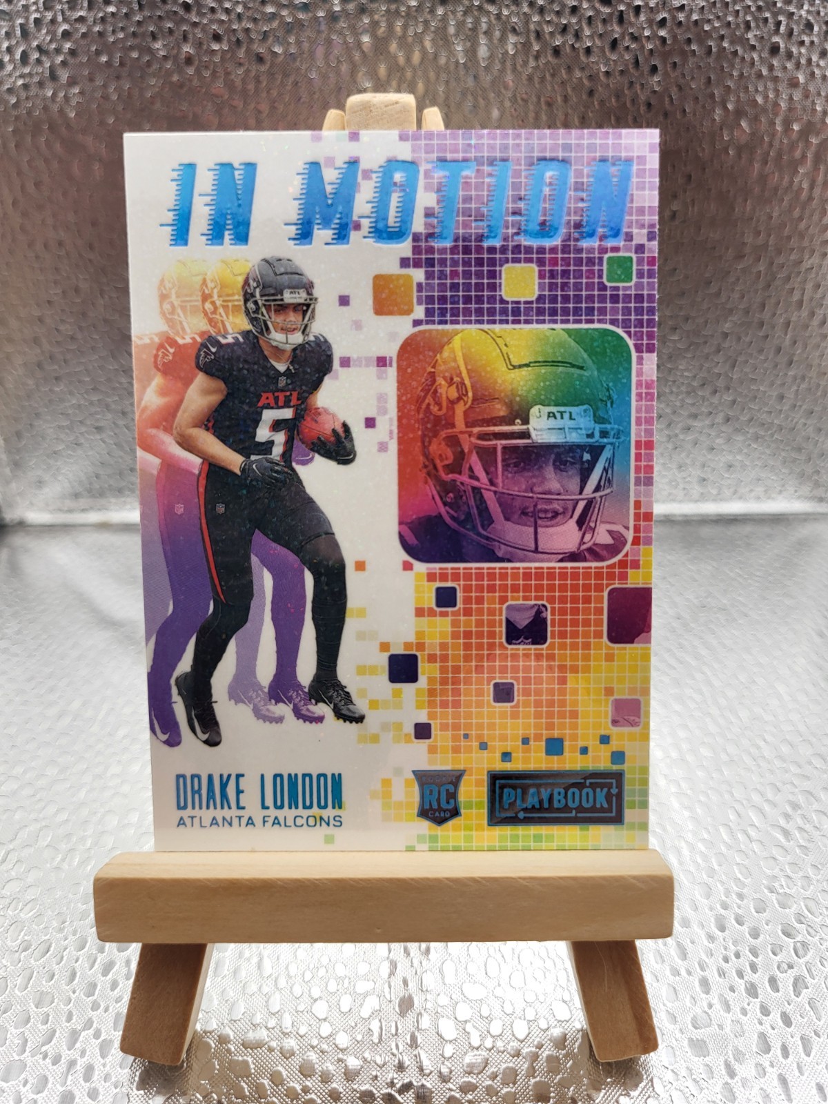 2022 Panini Playbook Football In Motion IM-7 Drake London RC Case Hit Falcons